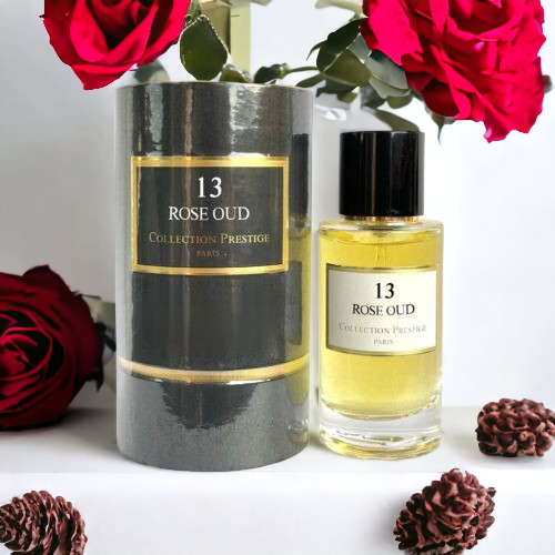 💎 Collection Prestige - N°13 Rose Oud - 50ML 🌹 Eau💧 de Parfum 🌿 - Prestige Parfum Collection